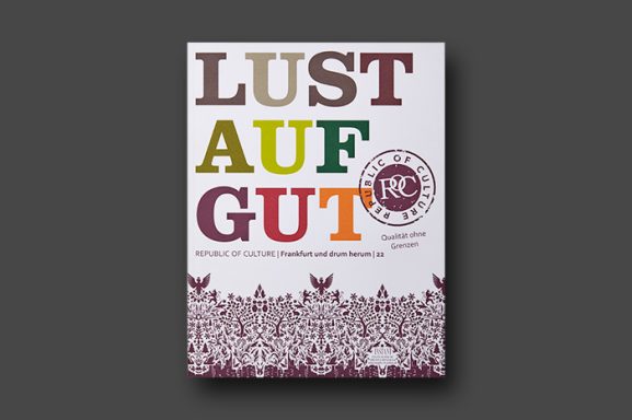 Referenz Print-Magazin & Editorial-Produktfotografie – Lust auf Gut Gedrucktes Magazin-Cover Lust auf Gut – Produkt- und Schmuckfotografie, Freisteller für Chaingang PR